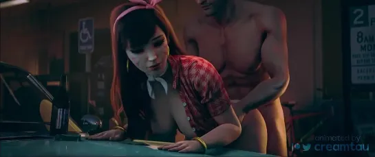 Night Sex 18+ 3D Porno - D.Va #Overwatch